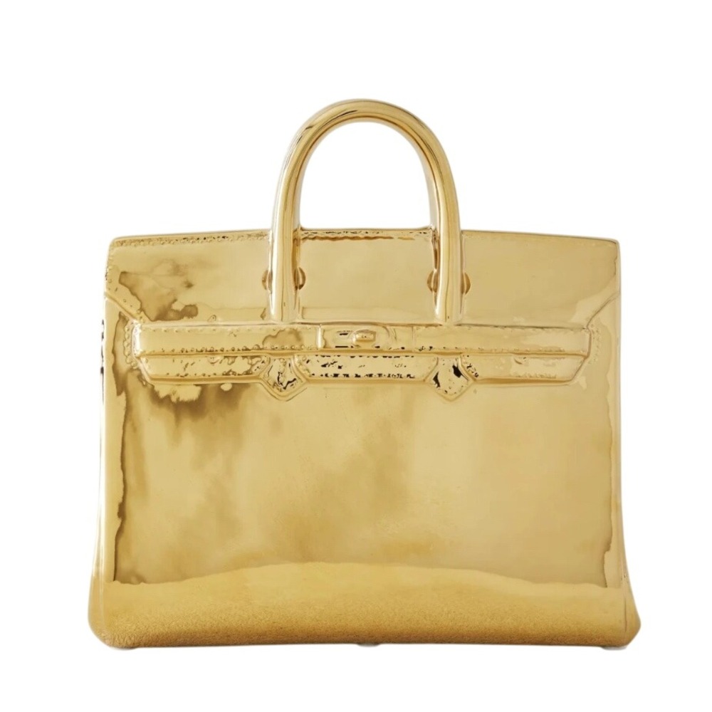 Gold Handbag Coin Bank Decorative Purse Piggy Bank Unique Home Decor